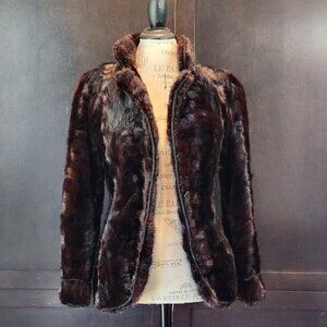 Vintage 60s Donald Brooks for Frederick & Nelson Mink Blazer W/Rope Detailing